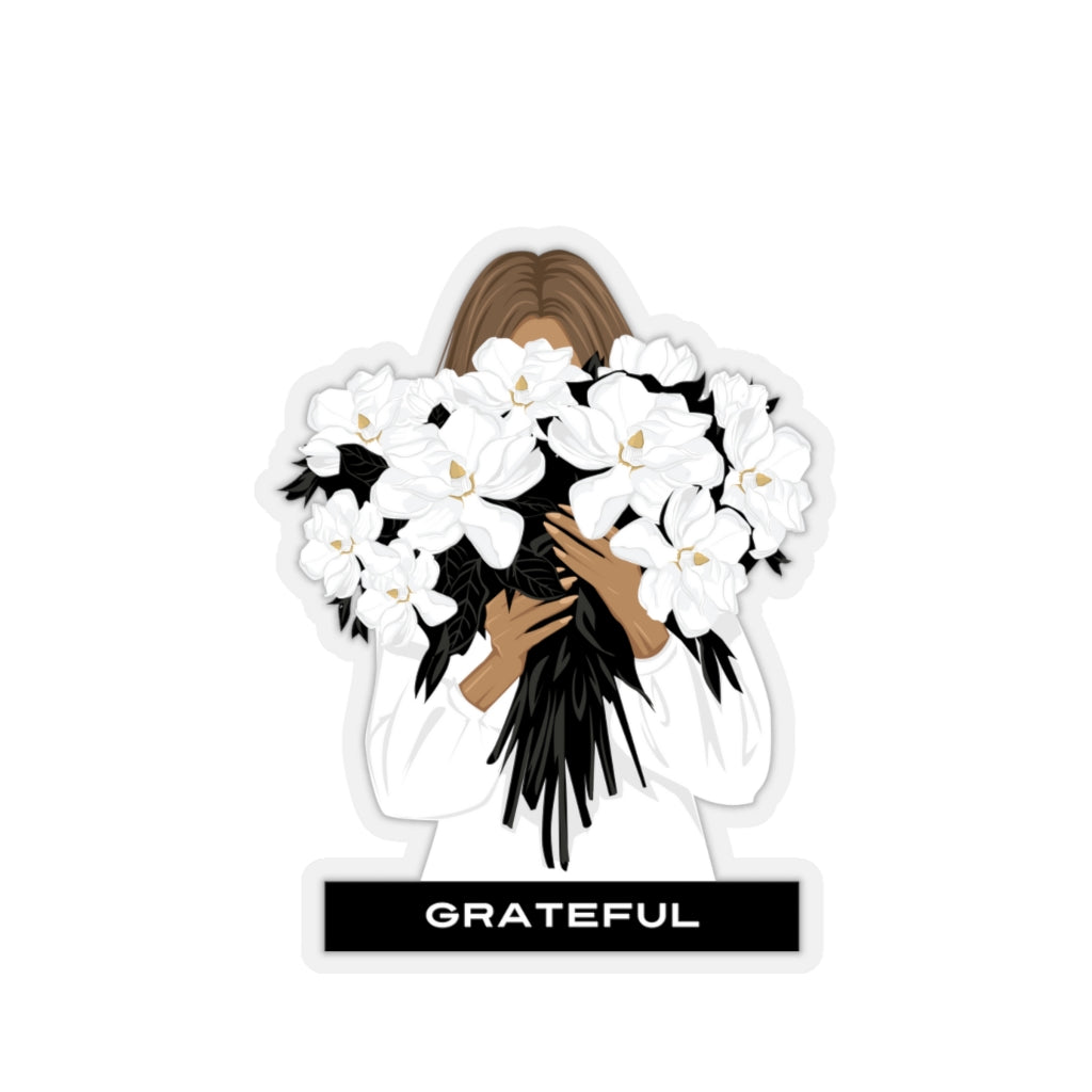 Inspirational Planner Stickers | Grateful Magnolias | Kiss-Cut