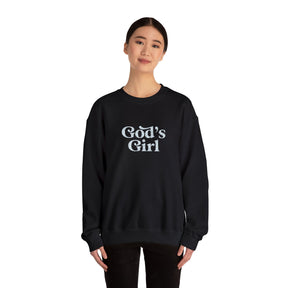 God's Girl Unisex Heavy Blend Sweatshirt, Faith-Based Apparel, Christian Gift, Cozy Crewneck, Inspirational Fashion, Everyday Comfort
