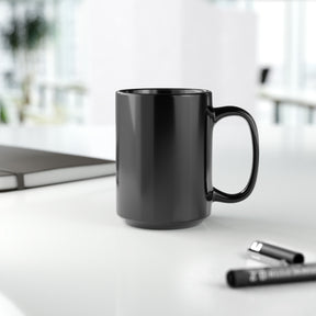 Bold "IN BUT NOT OF" Black Mug, 15oz