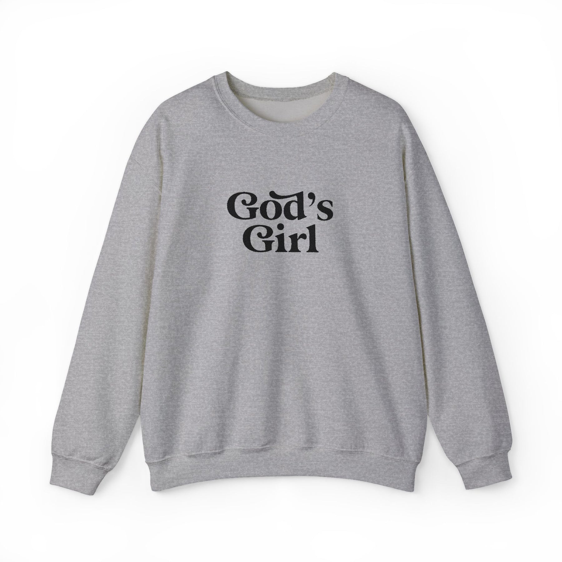 God's Girl Unisex Heavy Blend Sweatshirt, Faith-Based Apparel, Christian Gift, Cozy Crewneck, Inspirational Fashion, Everyday Comfort