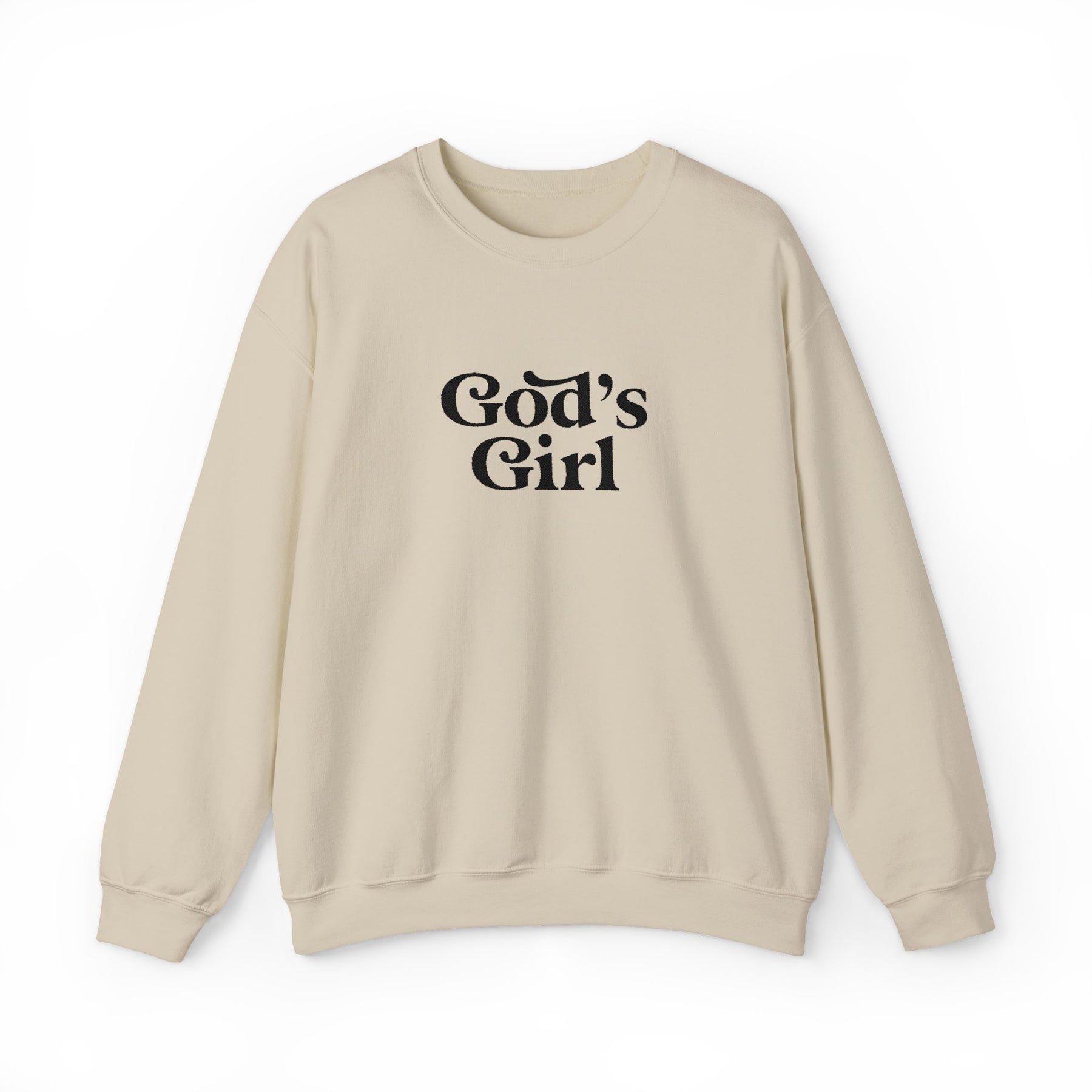 God's Girl Unisex Heavy Blend Sweatshirt, Faith-Based Apparel, Christian Gift, Cozy Crewneck, Inspirational Fashion, Everyday Comfort