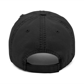 Millionheir Mom's Club Distressed Embroidered Cap/Hat — Black