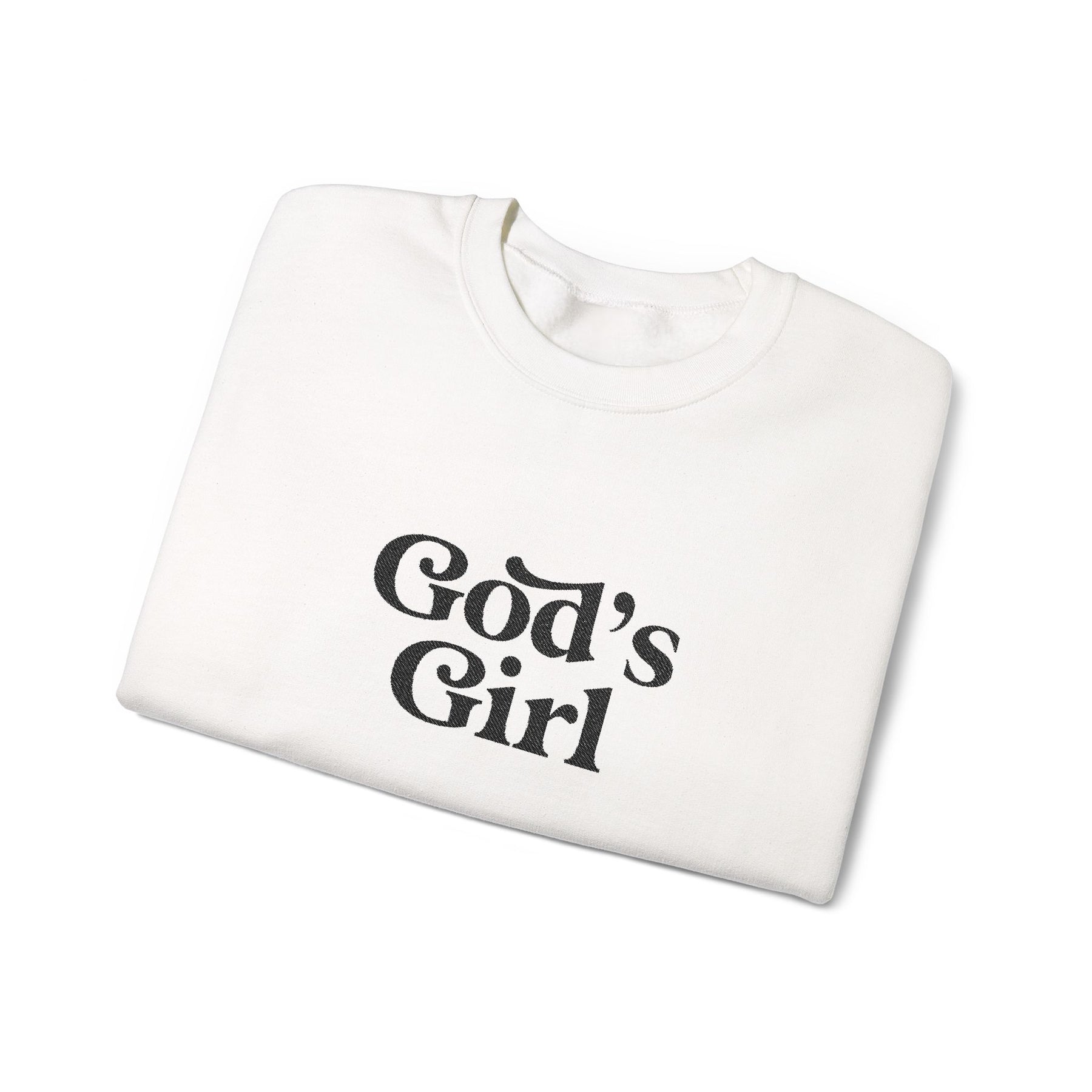 God's Girl Unisex Heavy Blend Sweatshirt, Faith-Based Apparel, Christian Gift, Cozy Crewneck, Inspirational Fashion, Everyday Comfort