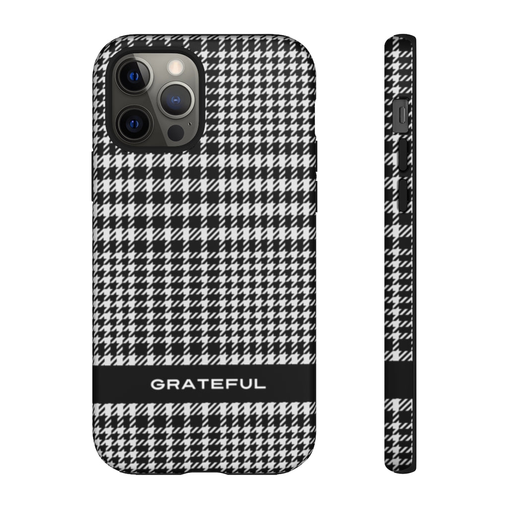 Houndstooth Phone Protector - Tough Cases | Grateful Smartphone Cover | Apple and Android