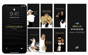 Phone Wallpaper Bundle - Bold | with Scripture References