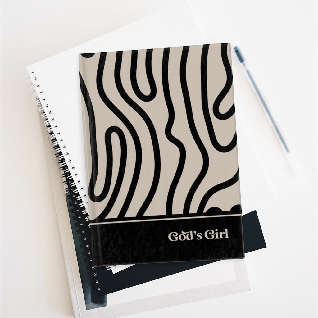God's Girl Swirl - Blank Journal | Ruled Line