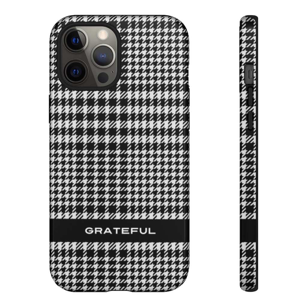 Houndstooth Phone Protector - Tough Cases | Grateful Smartphone Cover | Apple and Android