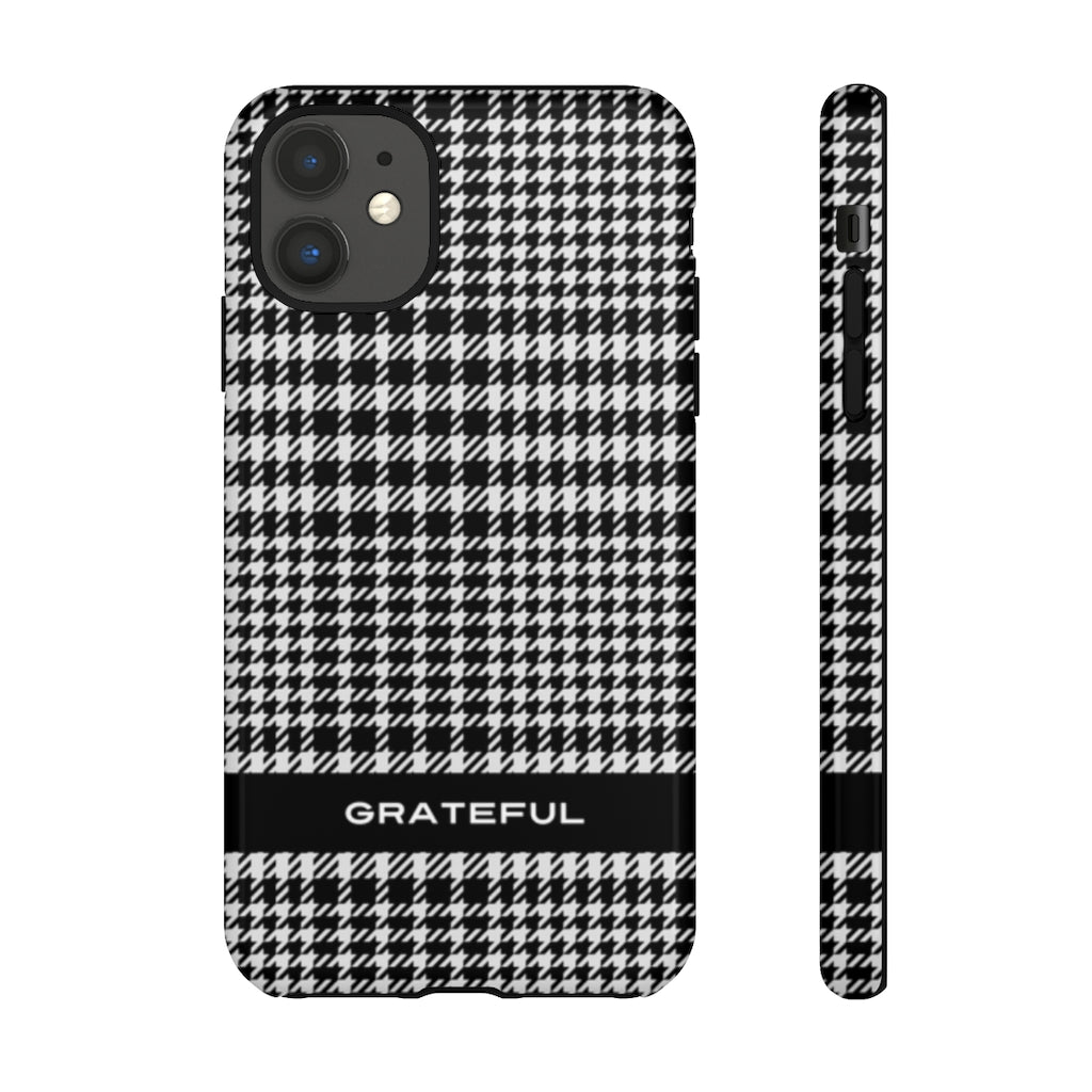 Houndstooth Phone Protector - Tough Cases | Grateful Smartphone Cover | Apple and Android