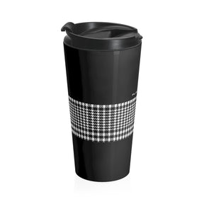 Houndstooth Travel Mug - Stainless Steel