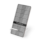 Houndstooth Plaid - Affirmation Card Display | Smartphone Stand