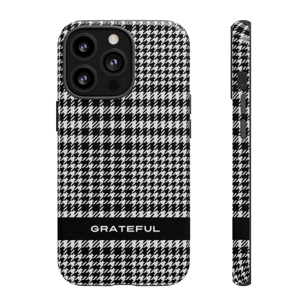 Houndstooth Phone Protector - Tough Cases | Grateful Smartphone Cover | Apple and Android