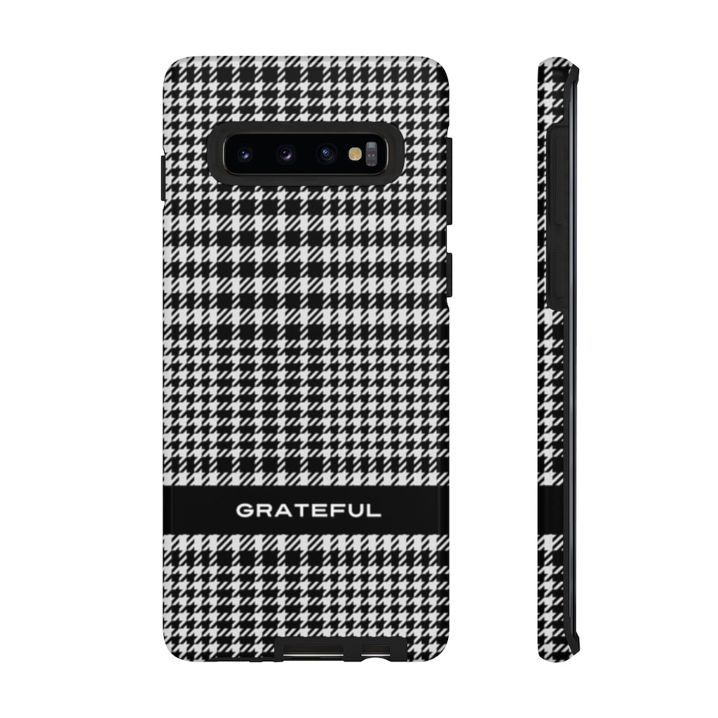 Houndstooth Phone Protector - Tough Cases | Grateful Smartphone Cover | Apple and Android