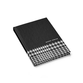 Houndstooth Journal | Blank Ruled Notebook | Good Ideas
