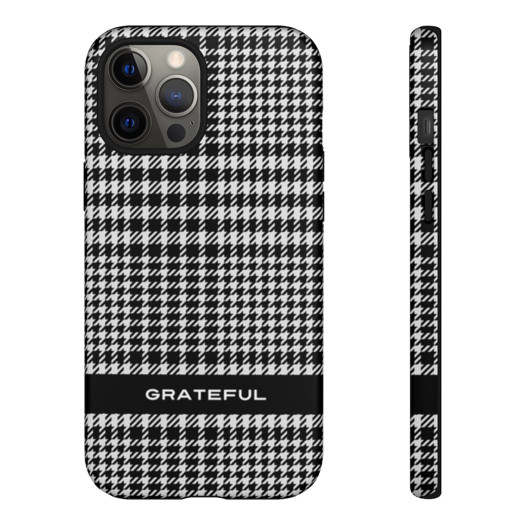 Houndstooth Phone Protector - Tough Cases | Grateful Smartphone Cover | Apple and Android
