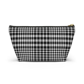Houndstooth Accessory Pouch w T-bottom