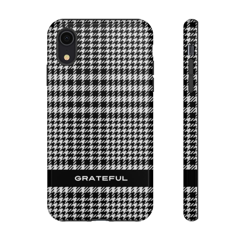 Houndstooth Phone Protector - Tough Cases | Grateful Smartphone Cover | Apple and Android