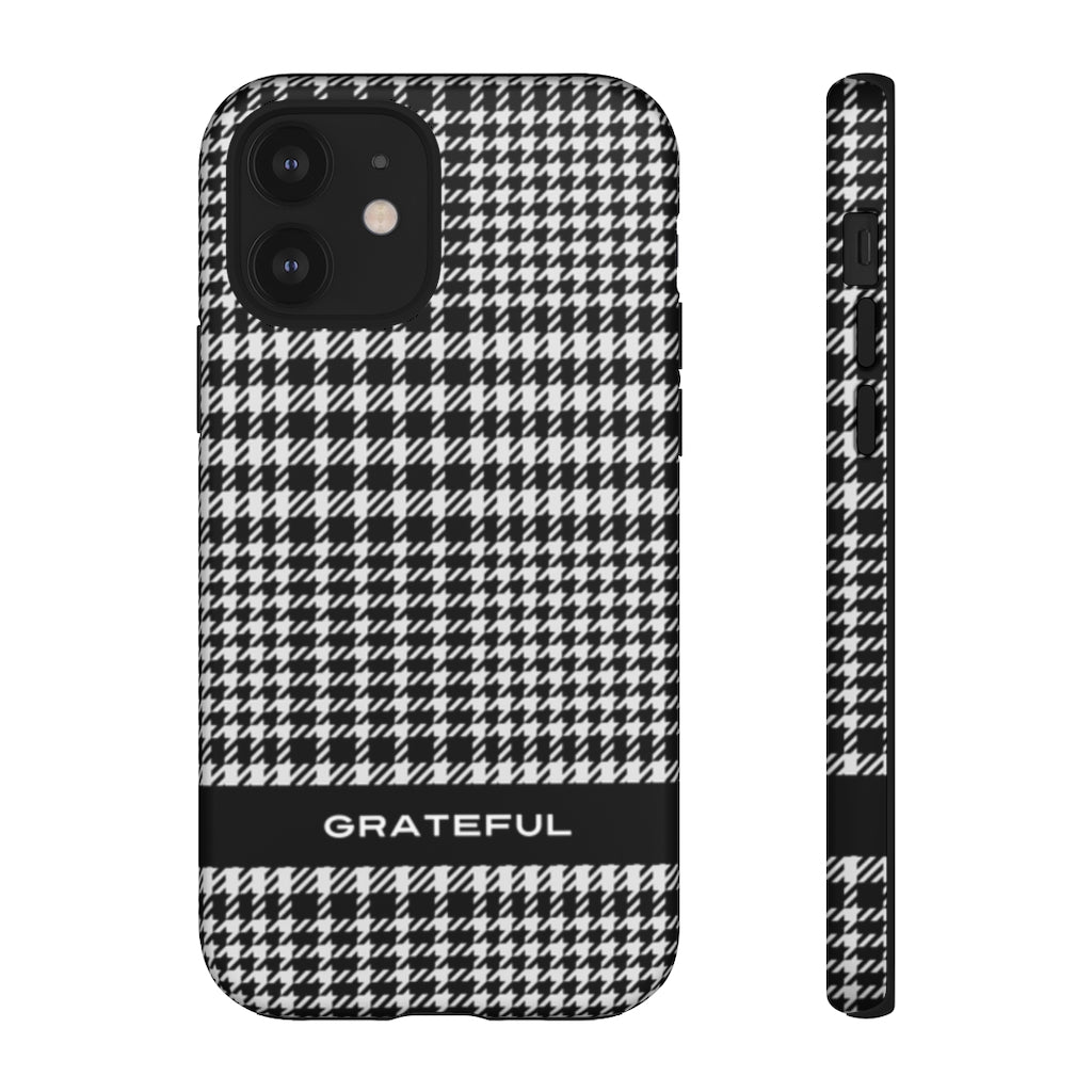 Houndstooth Phone Protector - Tough Cases | Grateful Smartphone Cover | Apple and Android