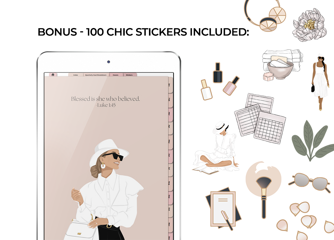 Esther's Essentials | Digital Daily Planner - Beige & Blush Bundle | Prayer-Led PDF for Goodnotes