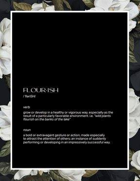 Flourish Vision Planner | Digital & Interactive PDF | New Year Reset