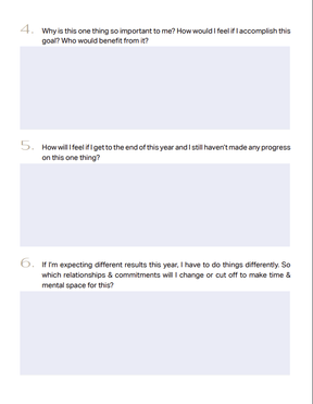 Flourish Vision Planner | Digital & Interactive PDF | New Year Reset