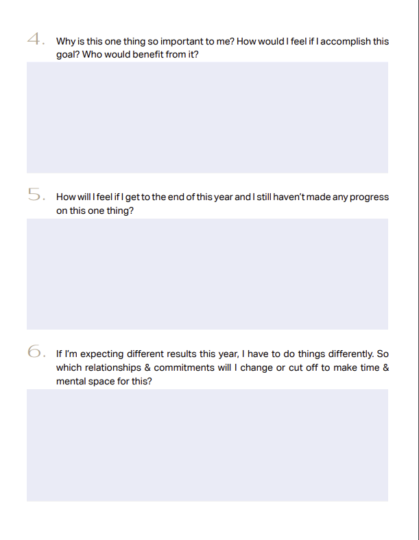 Flourish Vision Planner | Digital & Interactive PDF | New Year Reset