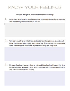 Flourish Vision Planner | Digital & Interactive PDF | New Year Reset