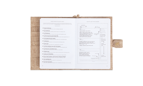 Beige Croco Planner and Purse Set - Chic Faith Bundle - Christian Daily Planner - Taupe A5