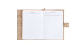 Beige Croco Planner and Purse Set - Chic Faith Bundle - Christian Daily Planner Taupe A5