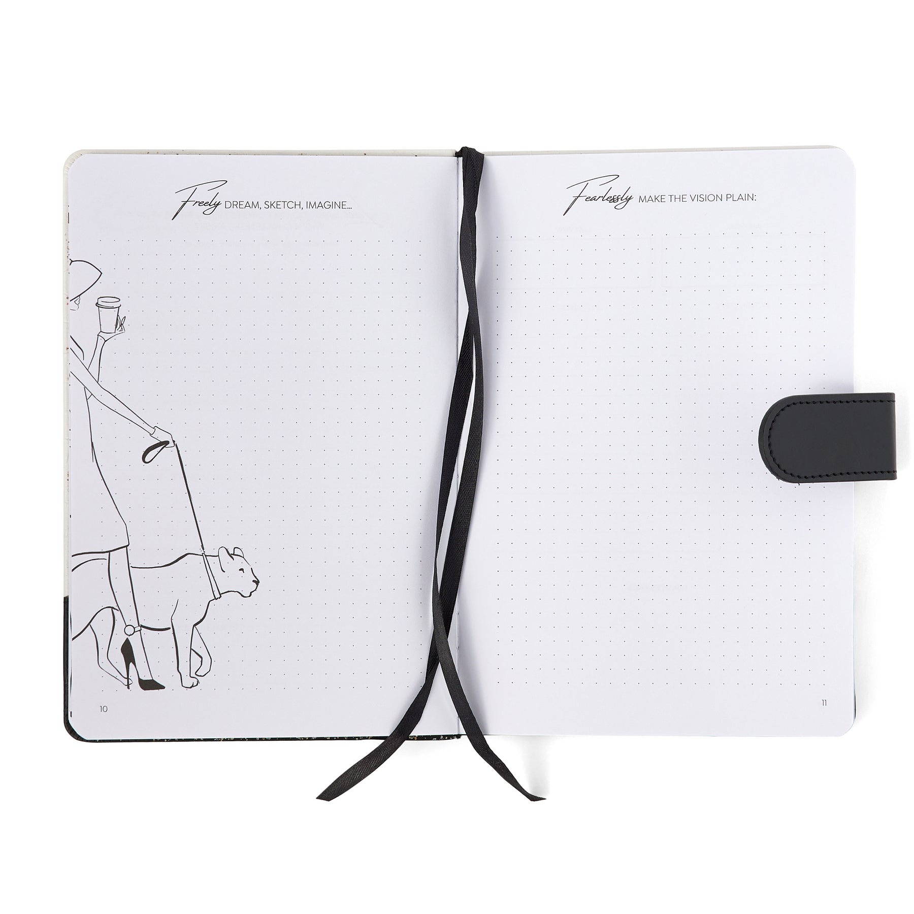 Black Linen Planner with Matching Beach Tote - Christian Gift Bundle - Good News Text