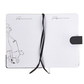 Black Linen Planner with Matching Beach Tote - Christian Gift Bundle - Good News Text