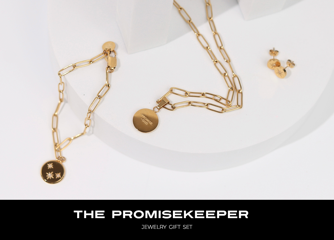 Esther's Essentials | Promise Keeper Jewelry Set | Link or Strand Necklace