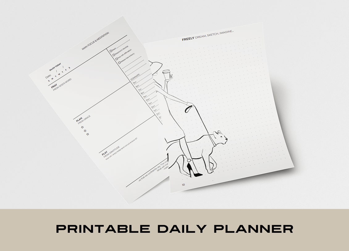 Printable Christian Planner | with Daily Prayer & Gratitude Journaling | Esther's Essentials