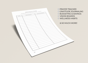 Printable Christian Planner | with Daily Prayer & Gratitude Journaling | Esther's Essentials