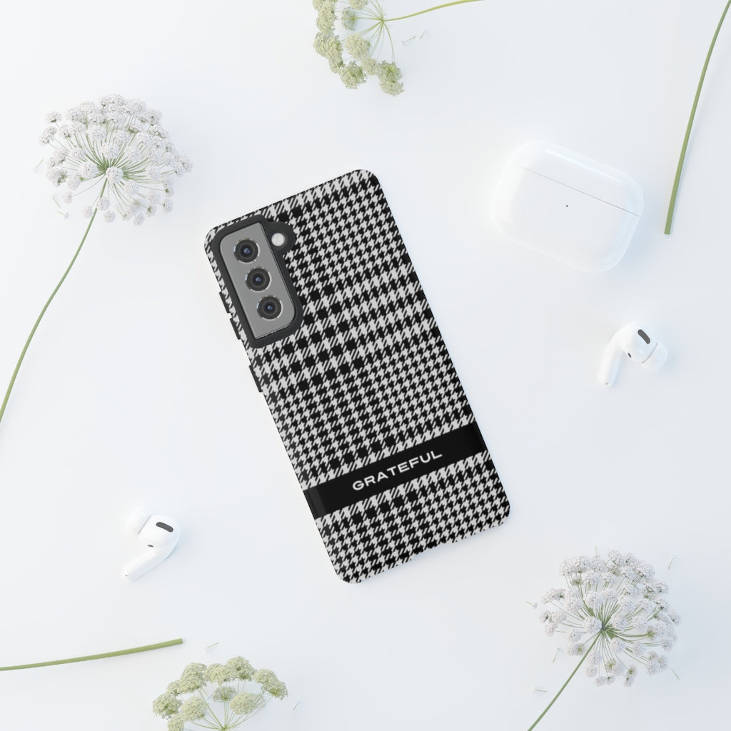 Houndstooth Phone Protector - Tough Cases | Grateful Smartphone Cover | Apple and Android