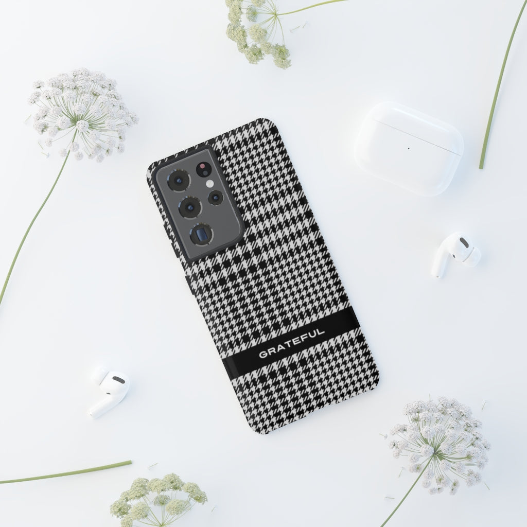 Houndstooth Phone Protector - Tough Cases | Grateful Smartphone Cover | Apple and Android