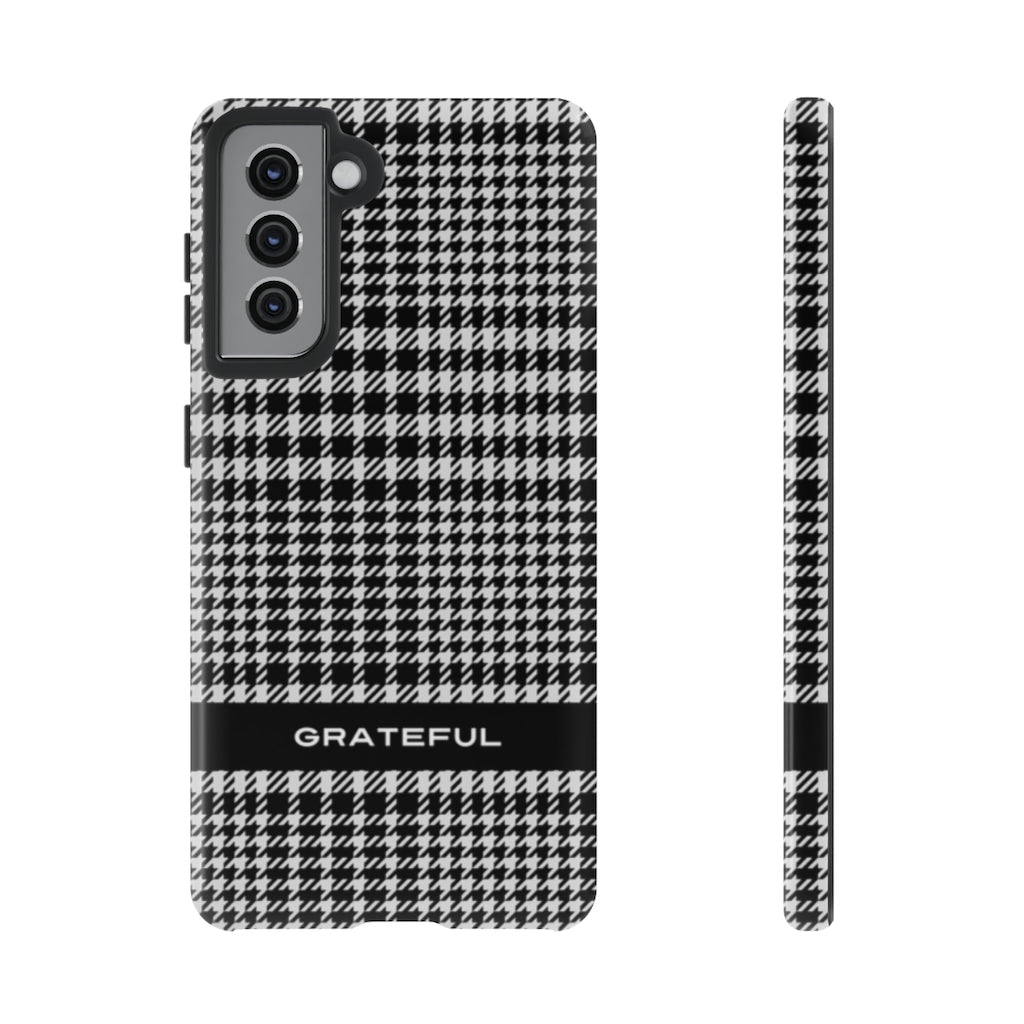 Houndstooth Phone Protector - Tough Cases | Grateful Smartphone Cover | Apple and Android