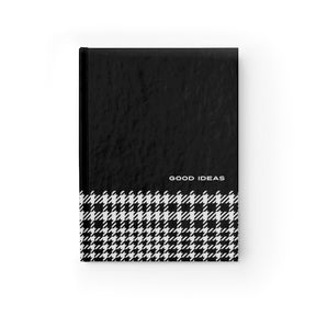 Houndstooth Journal | Blank Ruled Notebook | Good Ideas