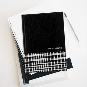 Houndstooth Journal | Blank Ruled Notebook | Good Ideas