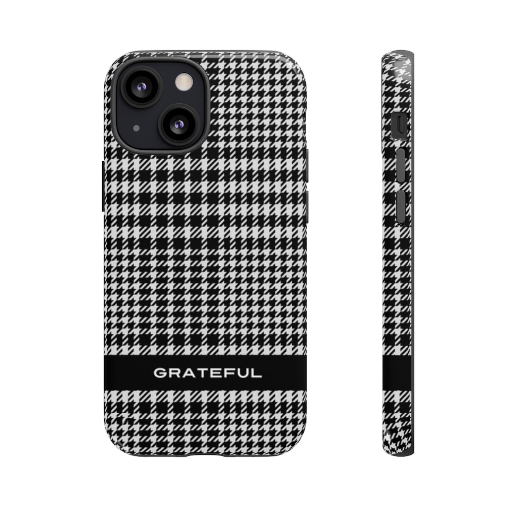 Houndstooth Phone Protector - Tough Cases | Grateful Smartphone Cover | Apple and Android